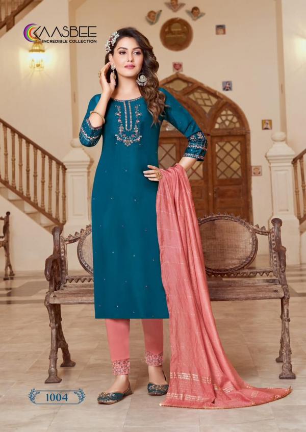 Kaasbee Shanvi Trending Wear Chinon Designer Readymade Collection